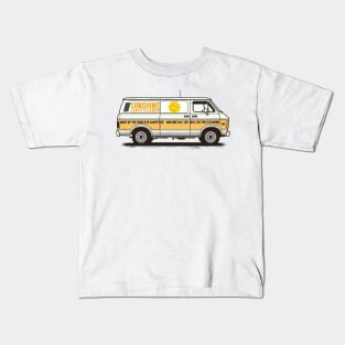 Sunshine Carpet Cleaners - Retro Panel Van Kids T-Shirt